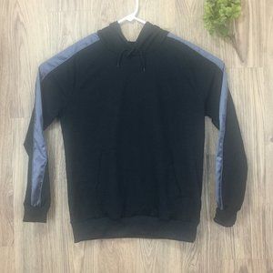 NWT Modchok Black Silver Stripe Hoodie